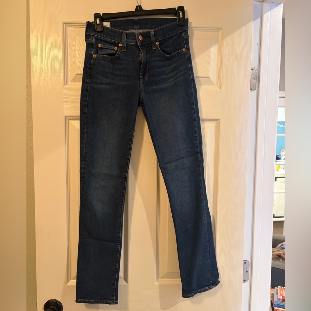 GAP Dark Blue Straight Leg Women's Jeans
